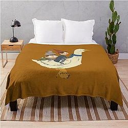 Gooseback Ride - Over the Garden Wall Throw Blanket