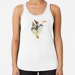 Gooseback Ride Over the Garden Wall Racerback Tank Top