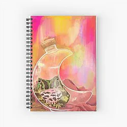Pac-Man Moon Spiral Notebook