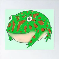 Pac Man Frog Poster