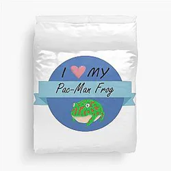 I Love My Pacman Frog Duvet Cover