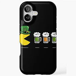 Pac-Man St. Patrick's Beer Style iPhone Case