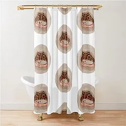 Pac-Man Frog Shower Curtain
