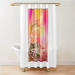 Pac Man in Moon Shower Curtain