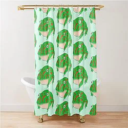 Pac Man Frog Shower Curtain