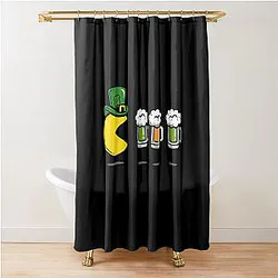Pac-Man St. Patrick's Day Shower Curtain
