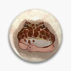 Authoritarian Pac Man Frog Pin