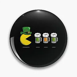 Pac-Man St. Patrick's Day Pin