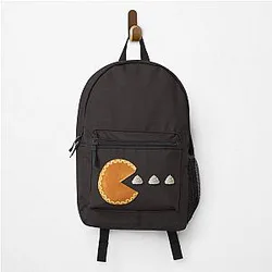 Retro 80s Pac-Man Arcade Game Inspired Pumpkin Pie Eating Ghosts Backpack