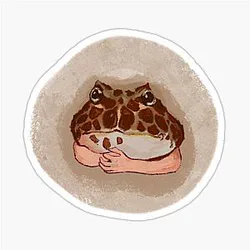 Authoritarian Frog Sticker