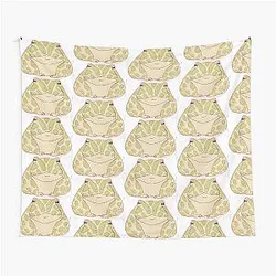 pac man frog tapestry