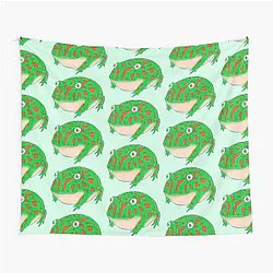 Pac-Man Frog Tapestry