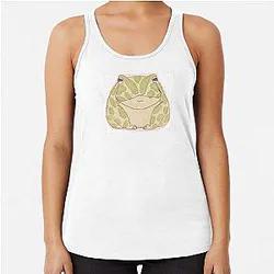 Pac Man Frog Racerback Tank Top