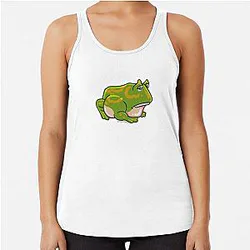 PacMan frog Racerback Tank Top