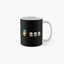 Pac-Man Goes Irish St Patrick's Day Special Classic Mug