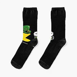 Pac-Man St Patrick's Day Beer Socks