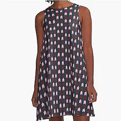 Pixel Pac-Man A Line Dress