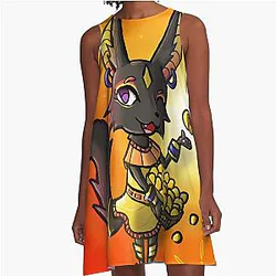 Patra from Pacman A-Line Dress