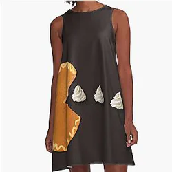 Retro 80s Pac-Man Arcade Game Inspired A-Line Dress