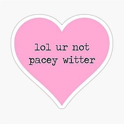 ur not pacey witter sticker