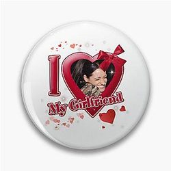 I Heart My Cute Girlfriend Pin