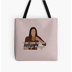 Paget Brewster - I'm not gonna throw up but I am pretty Gonezo Bonzo All Over Print Tote Bag