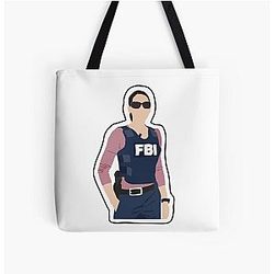 Paget Brewster in Uniform All Over Tote Bag