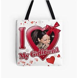I Heart My Girlfriend Paget Brewster All Over Print Tote Bag