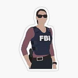 Paget Brewster Design Sticker