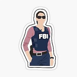 Paget Brewster in uniform Sticker
