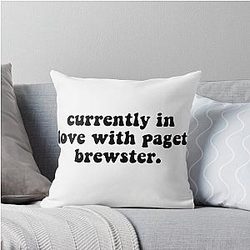 Currently in love With Paget Brewster Throw Pillow