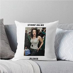 Stomp on me Paget Brewster Throw Pillow