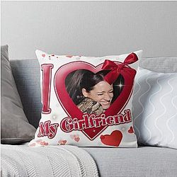 I Heart My Cute Girlfriend Paget Brewster Throw Pillow