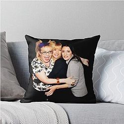 Cute Monsters Babies - Kirsten Vangsness, A.J. Cook, Paget Brewster Throw Pillow