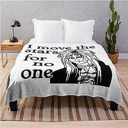 I Move the Stars for No One Jareth Labyrinth Goblin King Movie Throw Blanket