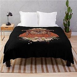 Flower Crown Ludo Labyrinth Goblin King Movie Throw Blanket