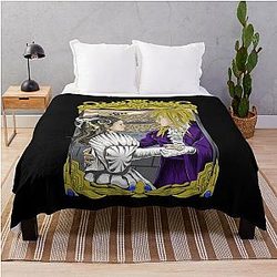 Anime David Bowie Labyrinth goblin king movie throw blanket