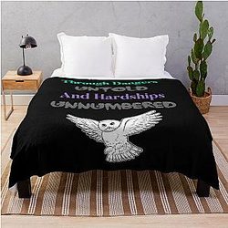 Labyrinth Owl Goblin King Movie Throw Blanket