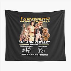 Labyrinth 34th Anniversary 1986-2020 Thank You for the Memories Signatures King Movie
