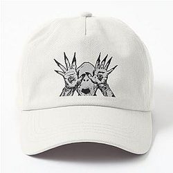 Pale man from Pans Labyrinth illustration Dad Hat