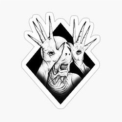 Pale Man Pans Labyrinth Sticker