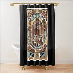 Labyrinth Art Nouveau Tribute Goblin King Shower Curtain