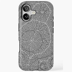 Black and white iPhone Labyrinth Case