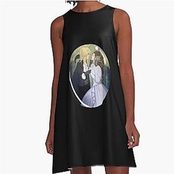 As the World Falls Down Labyrinth Goblin King Movie A-Line Dress