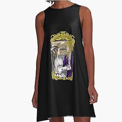 Anime David Bowie Labyrinth Goblin King Movie Halloween A-Line Dress