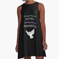Labyrinth Owl goblin king movie A-Line Dress