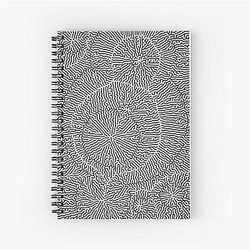 Black and White Spiral Notebook