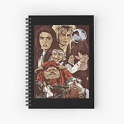 Labyrinth Starman Goblin King Movie Spiral Notebook