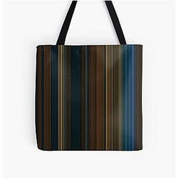 Movie barcode Pan's Labyrinth 2006 Simplified Colors All Over Print Tote Bag