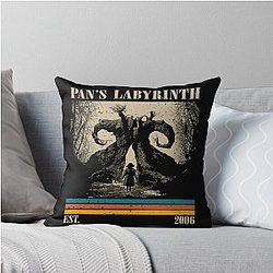 Retro Labyrinth Throw Pillow